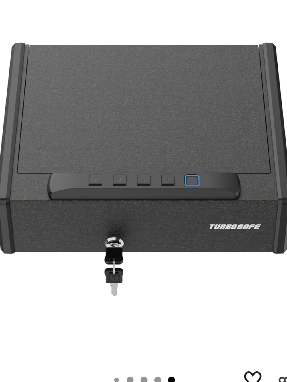 Secure Steel Personal Safe With Auto‑Open Lid